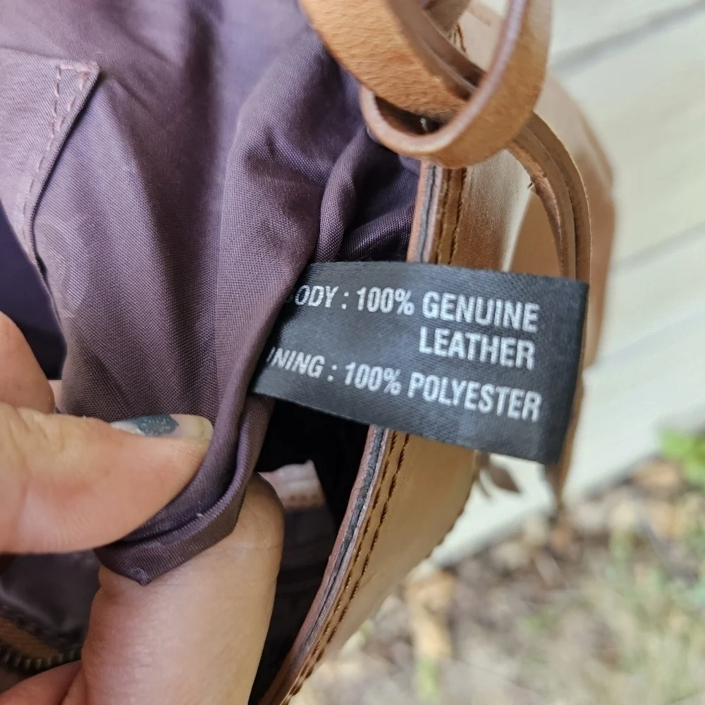 Born brown leather studded crossbody bag - Picture 9 of 12